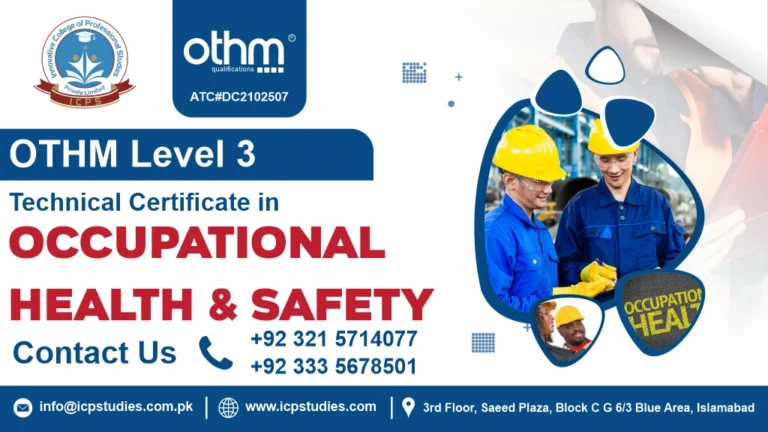 OTHM Level 3 Technical Certificate in Occupational Health and Safety