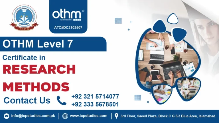 OTHM Level 7 Certificate in Research Methods