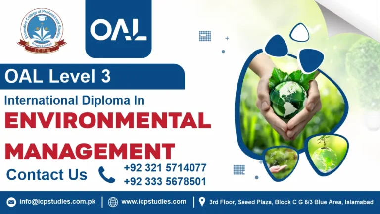 OAL Level 3 International Diploma in Environmental Management
