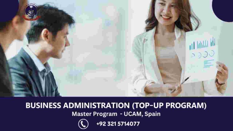 Master of Business Administration (Top-Up Program) – UCAM, Administration (Top-Up Program) – UCAM, Spain