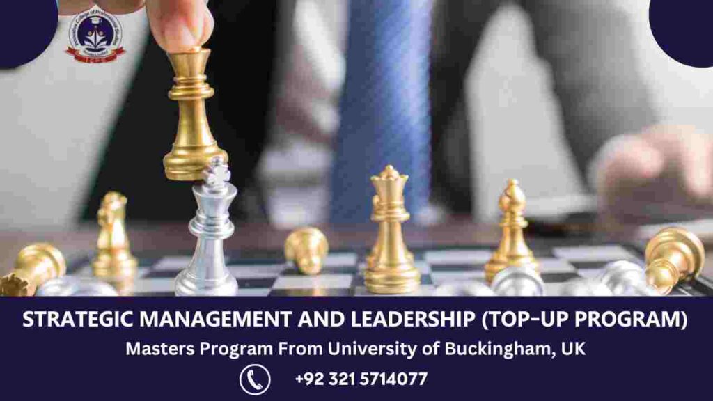 Masters Program In Strategic Management And Leadership