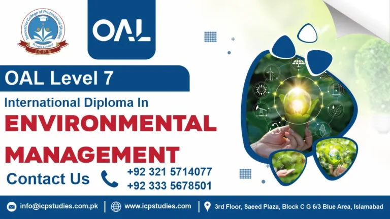 OAL Level 7 International Diploma in Environmental Management