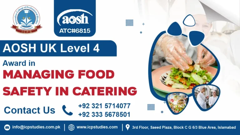 AOSH UK Level 4 Award in Managing Food Safety in Catering