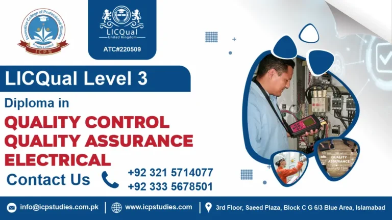 LICQual level 3 Diploma in Quality Control / Quality Assurance Electrical