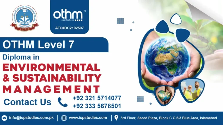 OTHM Level 7 Diploma in Environmental and Sustainability Management