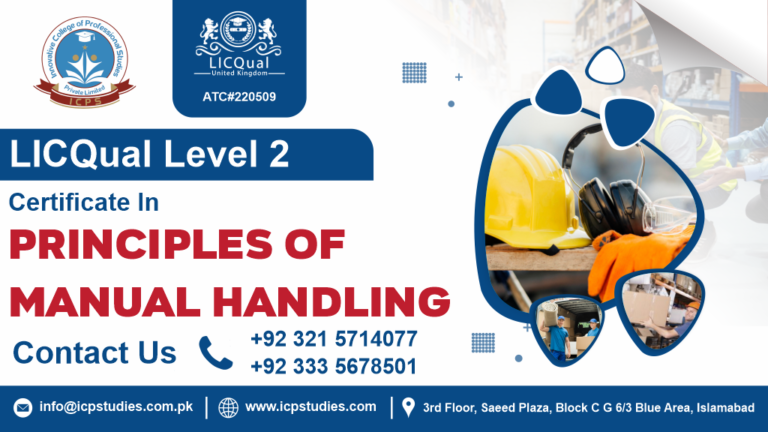 LICQual Level 2 Certificate in Principles of Manual Handling