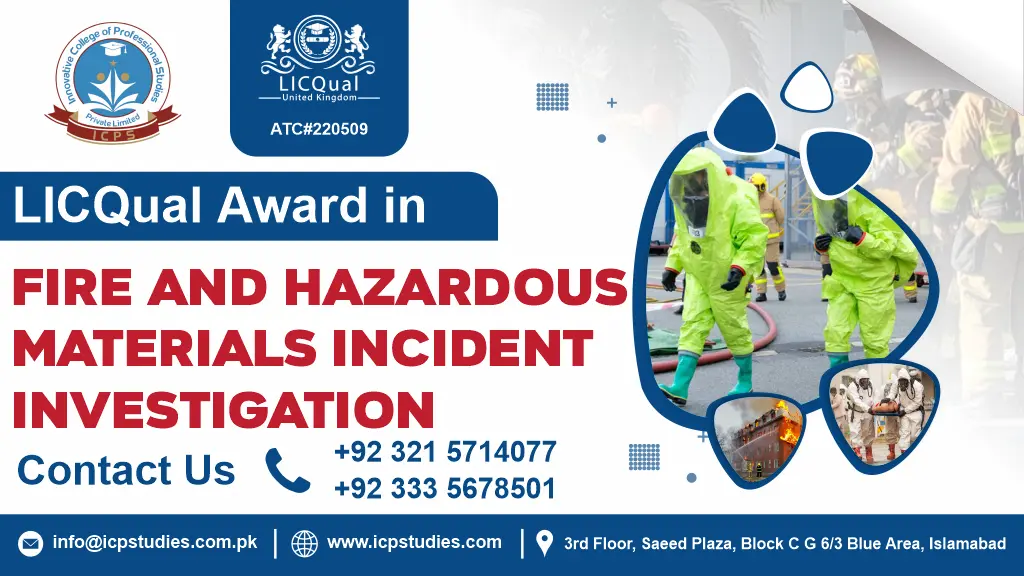 Award in Fire and Hazardous Materials Incident Investigation