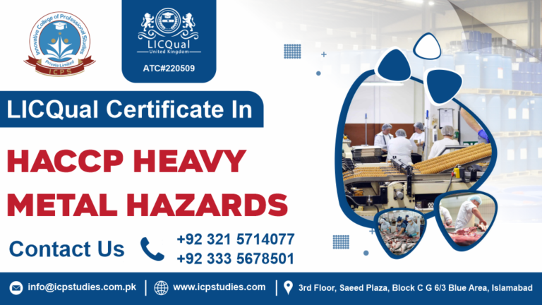 Certificate in HACCP Heavy Metal Hazards