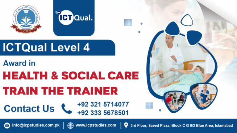 ICTQual Level 4 Award in Health and Social Care Train the Trainer