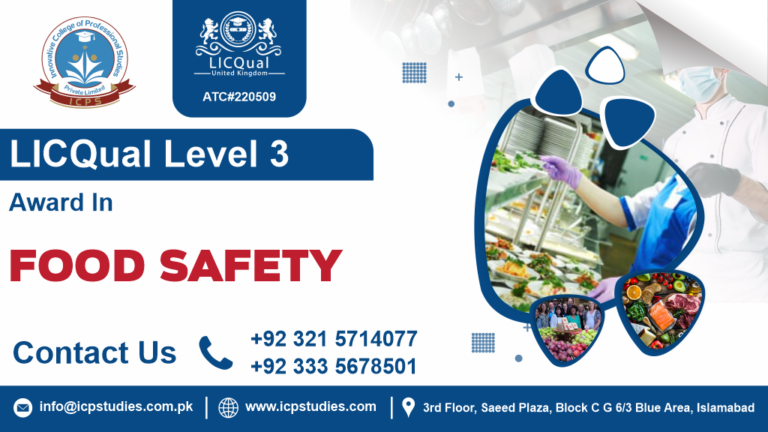 LICQual CIEH Intermediate Certificate in Food Safety (Level 3)