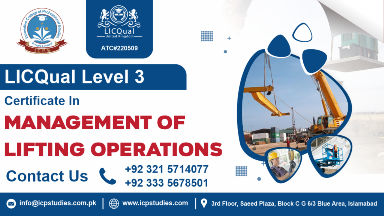 Level 3 Certificate in Management of Lifting Operations