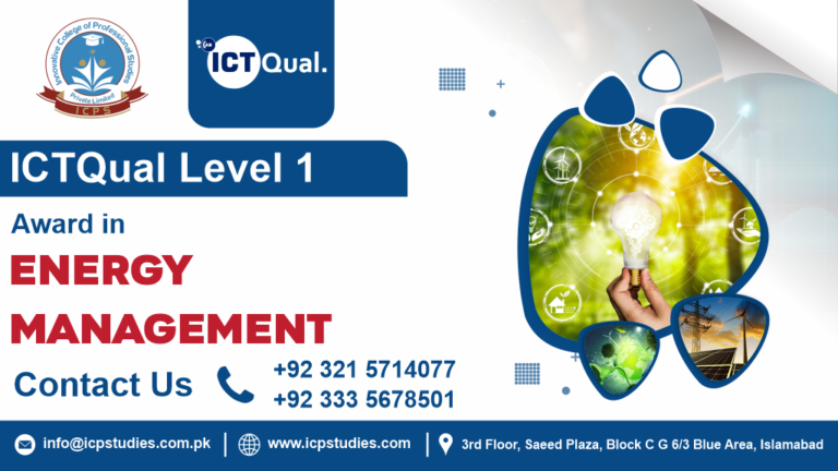 ICTQual Level 1 Award in Energy Management