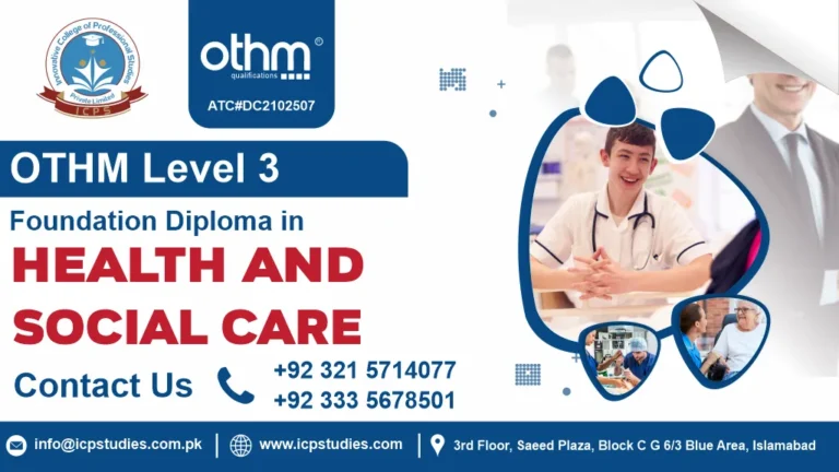 OTHM Level 3 Foundation Diploma In Health And Social Care