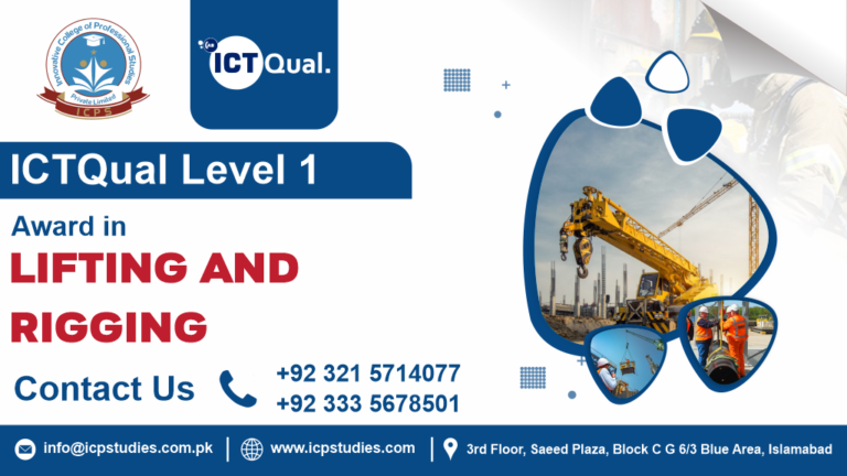 ICTQual Level 1 Award in Lifting and Rigging