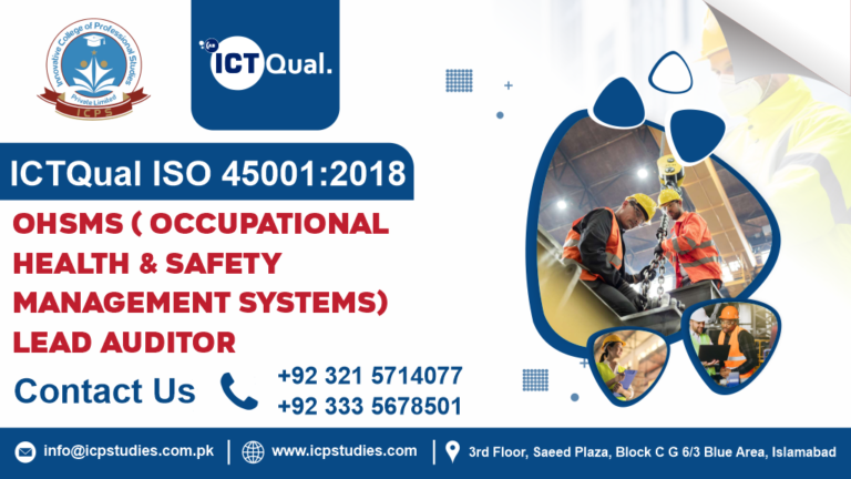 ICTQual ISO 45001 Occupational Health and Safety Management System Internal Auditor Course