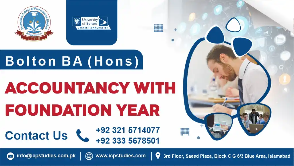 BA (Hons) Accountancy with foundation year