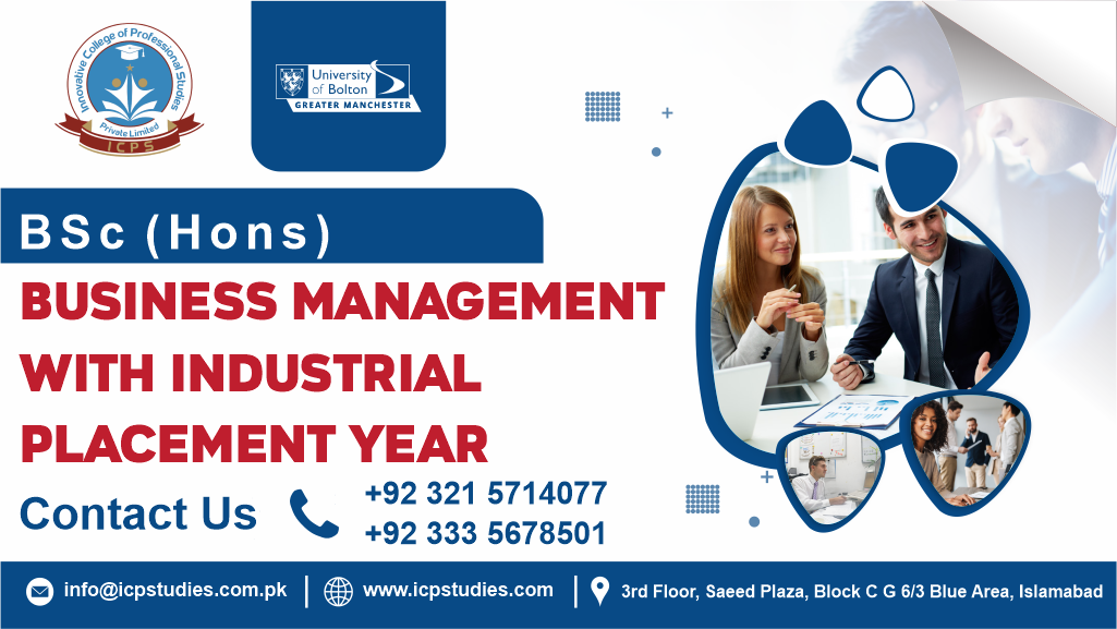 BSc (Hons) Business Management with Industrial Placement Year University of Bolton