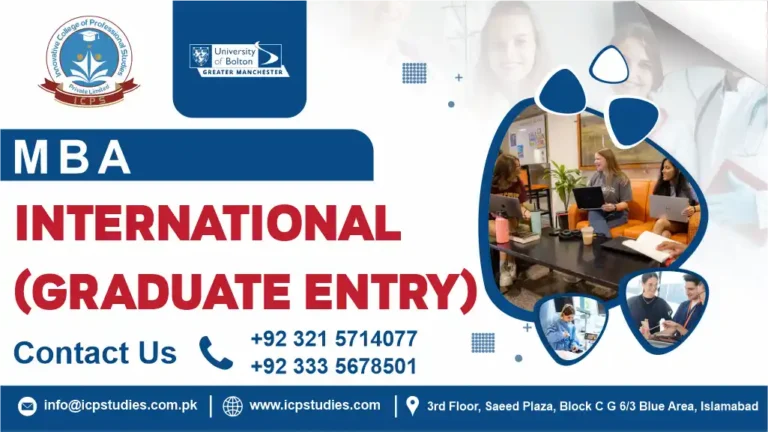 MBA International (Graduate Entry) University of Bolton