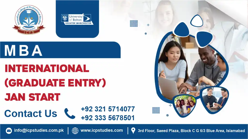 MBA International (Graduate Entry) - Jan Start University of Bolton