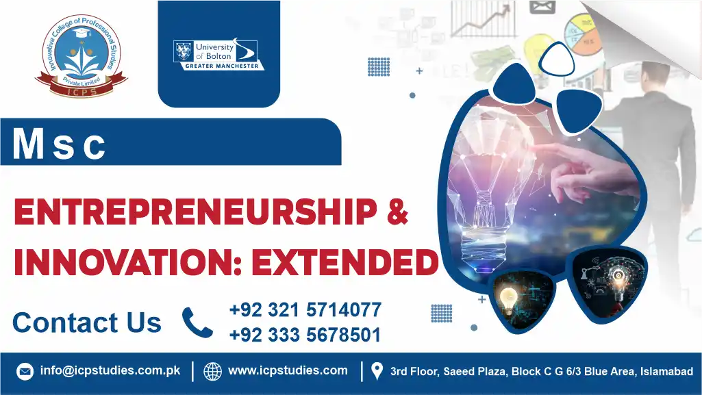 MSc Entrepreneurship and Innovation Extended University of Bolton