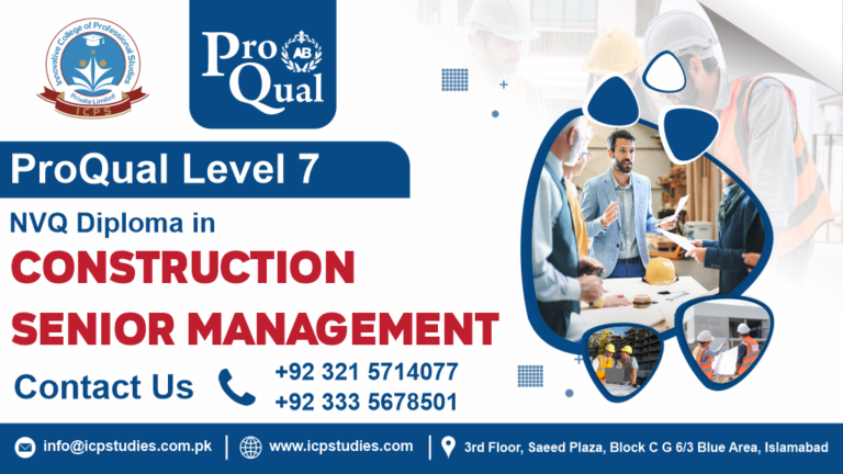 ProQual Level 7 NVQ Diploma in Construction Senior Management