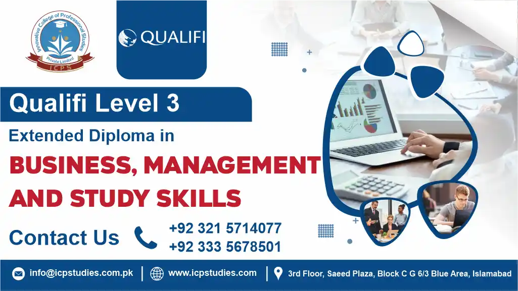 Qualifi Level 3 Extended Diploma in Business, Management and Study Skills 