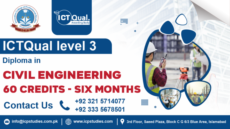 ICTQual Level 3 Diploma in Civil Engineering 60 Credits - Six Months