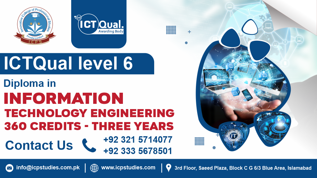 ICTQual Level 6 Diploma in Information Technology Engineering 360 Credits – Three Years