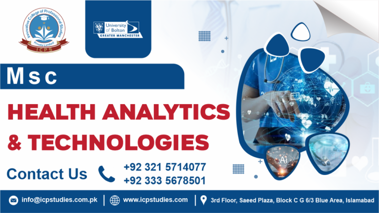 MSc Health Analytics and Technologies university of bolton