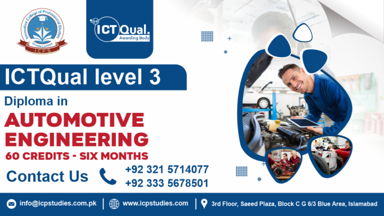 ICTQual Level 3 Diploma in Automotive Engineering 60 Credits - Six Months