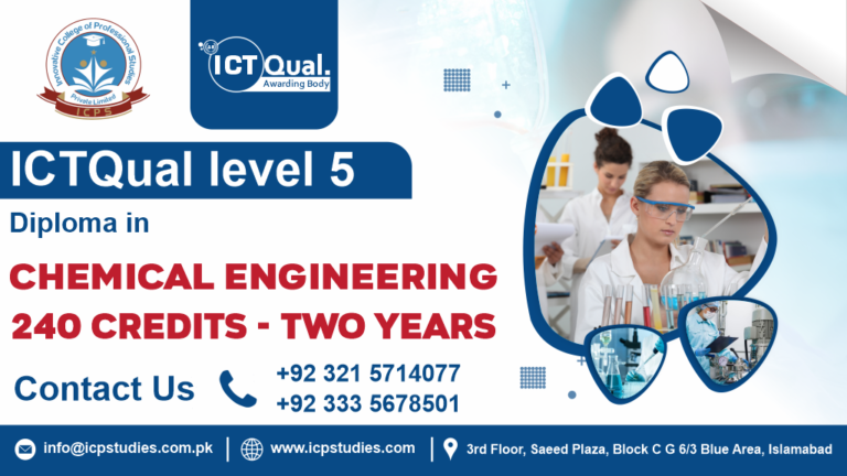 ICTQual Level 5 Diploma in Chemical engineering 240 Credits - Two Years