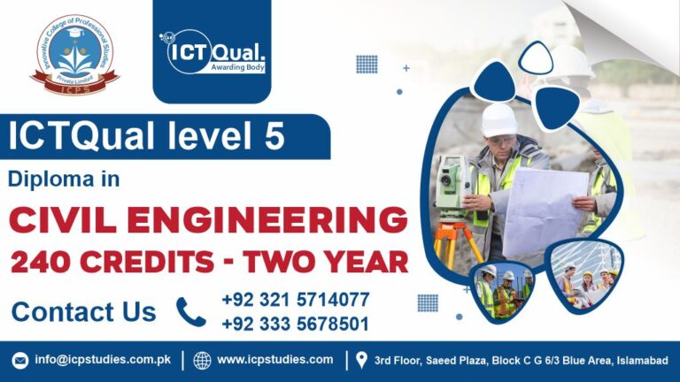 ICTQual Level 5 Diploma in Civil Engineering 240 Credits-Two Years