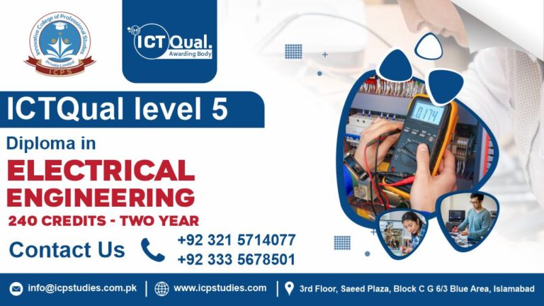 ICTQual Level 5 Diploma in Electrical Engineering 240 Credits – Two Years