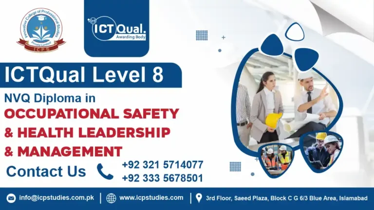 ICTQual Level 8 NVQ Diploma in Occupational Safety and Health Leadership and Management