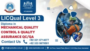 LICQual level 3 Diploma in Mechanical Quality Control and Quality Assurance QC QA