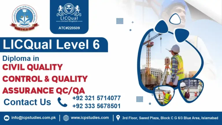 LICQual level 6 Diploma in Civil Quality Control and Quality Assurance QC QA