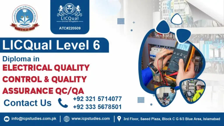 LICQual level 6 Diploma in Electrical Quality Control and Quality Assurance QC QA