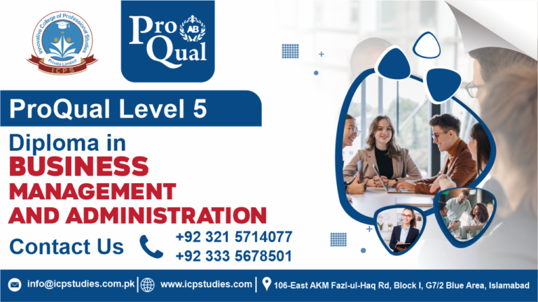 ProQual Level 5 Diploma in Business Management and Administration