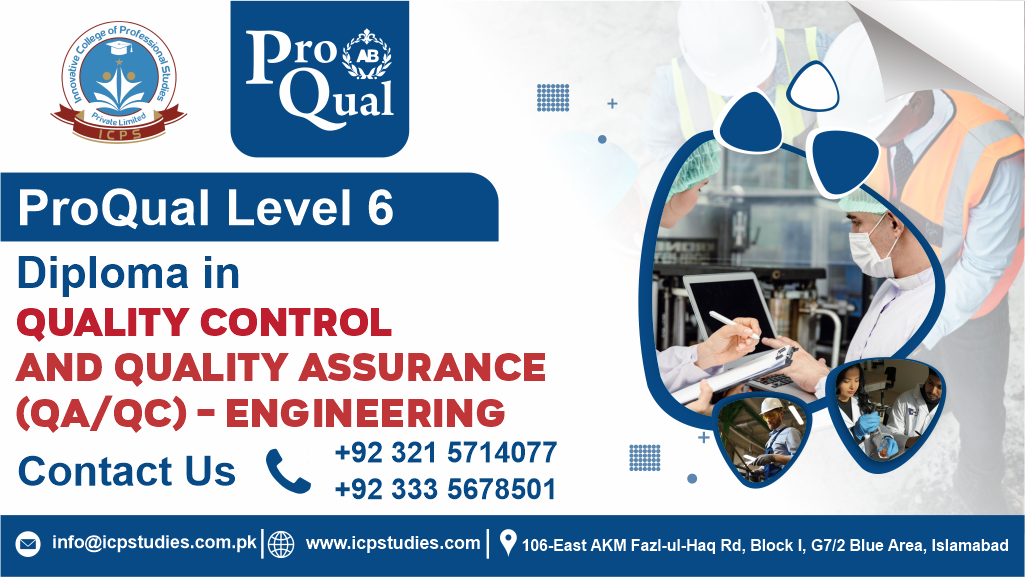 ProQual Level 6 Diploma in Quality Control and Quality Assurance - Engineering