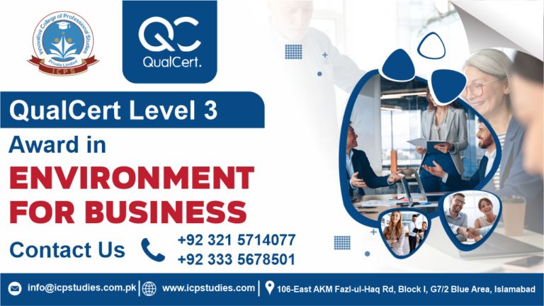 QualCert Level 3 Award in Environment for Business