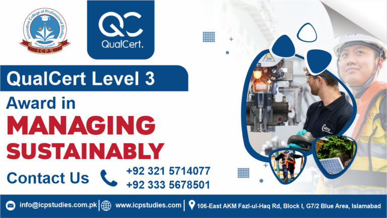 QualCert Level 3 Award in Managing Sustainably