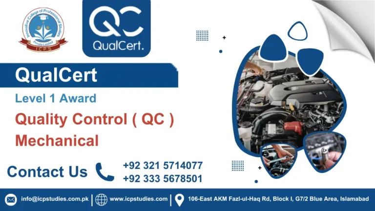 QualCert Level 1 Award in Quality Control ( QC ) Mechanical