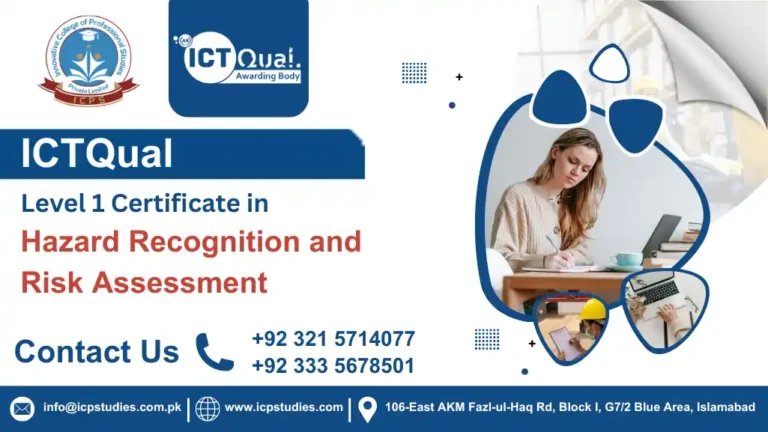 ICTQual Level 1 Certificate in Hazard Recognition and Risk Assessment