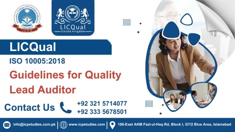 LICQual ISO 10005:2018 Guidelines for Quality Lead Auditor