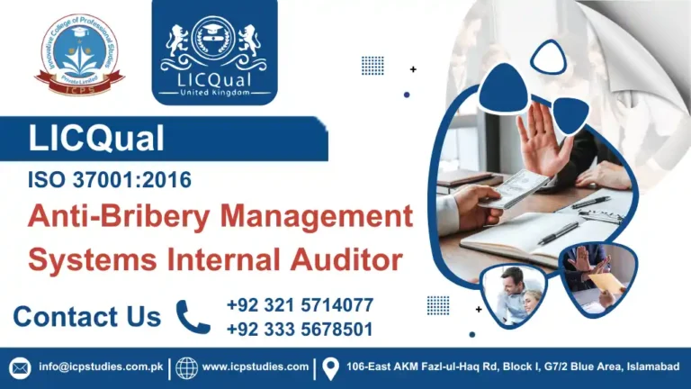 LICQual ISO 37001:2016 Anti-Bribery Management Systems Internal Auditor