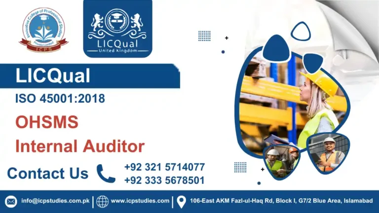 LICQual ISO 45001:2018 OHSMS Internal Auditor