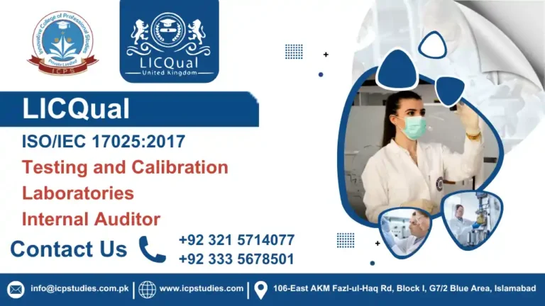 LICQual ISO/IEC 17025:2017 Testing and Calibration Laboratories Internal Auditor