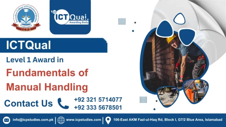 ICTQual Level 1 Award in Fundamentals of Manual Handling
