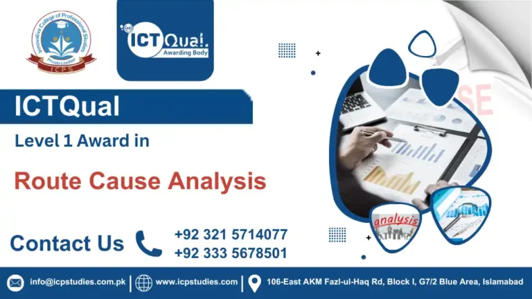 ICTQual Level 1 Award in Route Cause Analysis