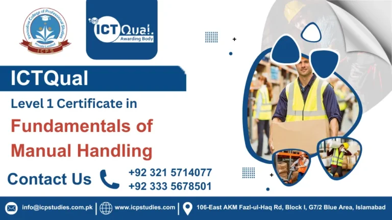 ICTQual Level 1 Certificate in Fundamentals of Manual Handling